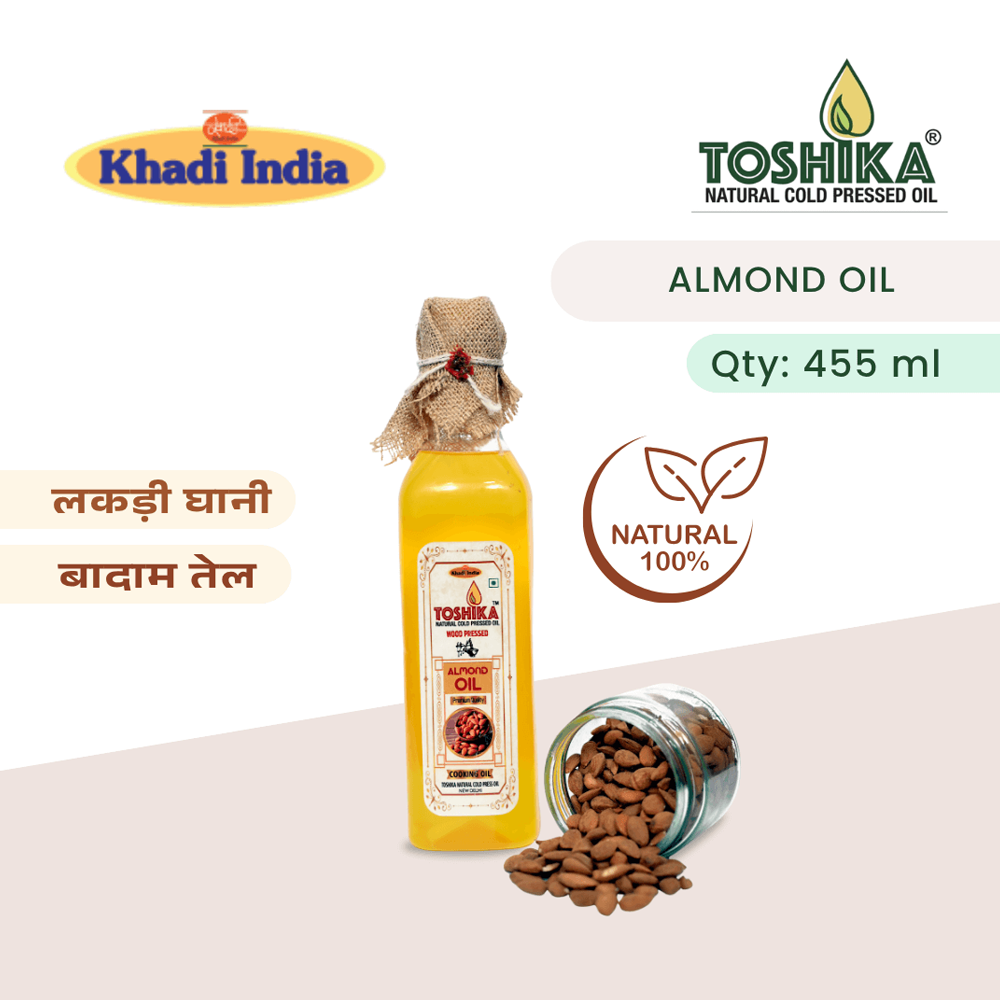 Premium Almond Oil Cold Pressed 1/2 Litre Pure Almond Oil Wood Pressed